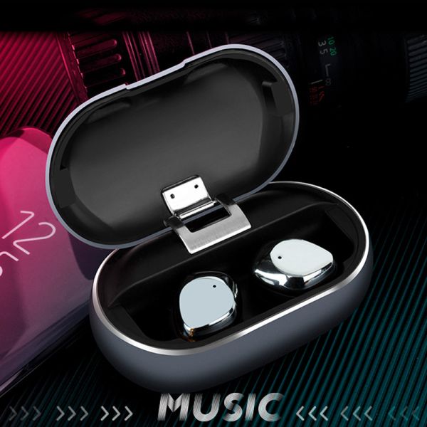 6 Hours Playing Time True Wireless Stereo Earphones Bt5.0 With 800mah Charger Case