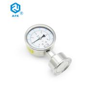 10 Bar Gas Cylinder Pressure Gauge Stainless Steel Hygienic Diaphragm