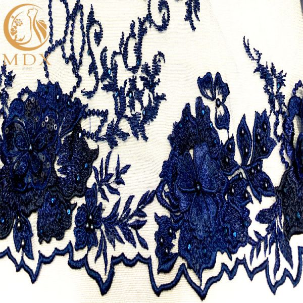 A4 Tulle Embroidery 3D Flower Lace Fabric For Clothing