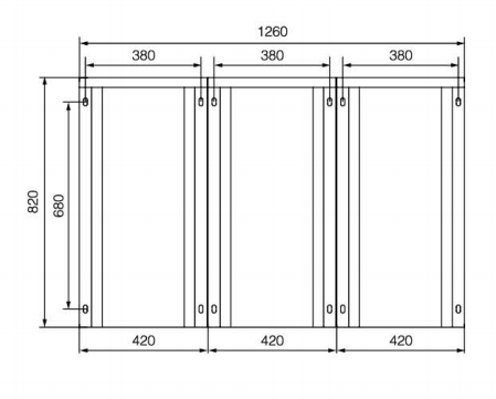 Высоковольтное распределительное устройство с твердой изоляцией SIS-12/630-25 50Hz для помещений