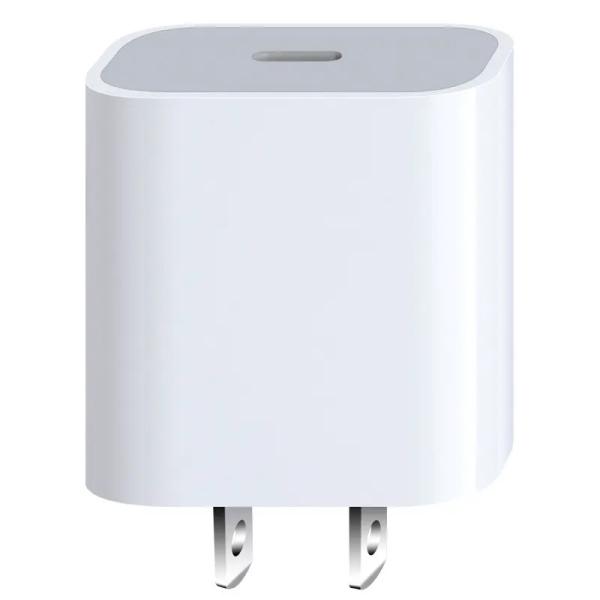 30W USB-C Wall Charger with 2-Pin Plug for Phones Tablets