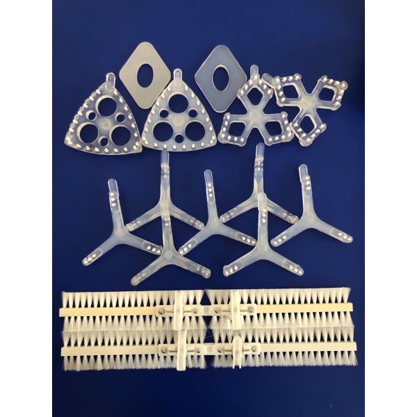 Grain Machine Flour Mill Accessories Machine Cleaning Brush 68 * 38 Density
