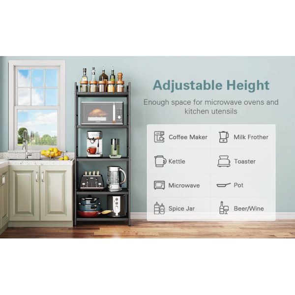 Kitchen Shelf Organize Stainless Steel Storage Rack for Vegetable Fruit Rotation