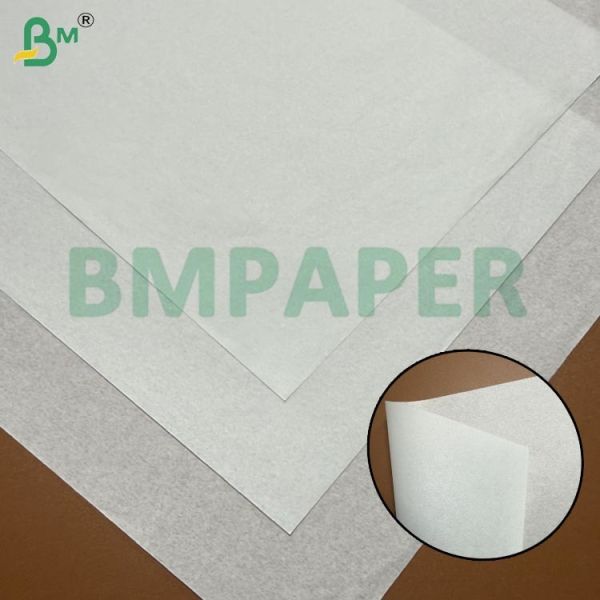 40gr Greaseproof Food Wrapping Paper Kit 5/7 White Bleached 24x36 Inches