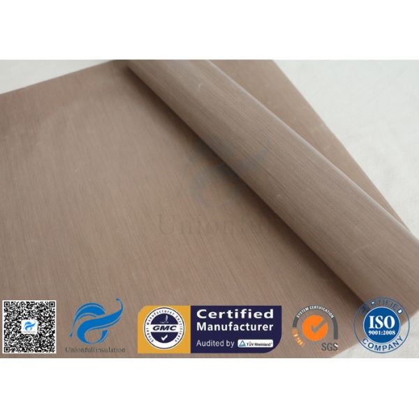 Beige Silicone Non Stick Baking Mat , PTFE BBQ Grill Mat Heat Resistant