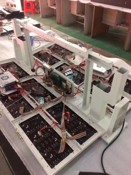 A parte superior exterior do telhado do táxi da exposição de diodo emissor de luz da cor completa SMD de P6mm P5mm assina programável