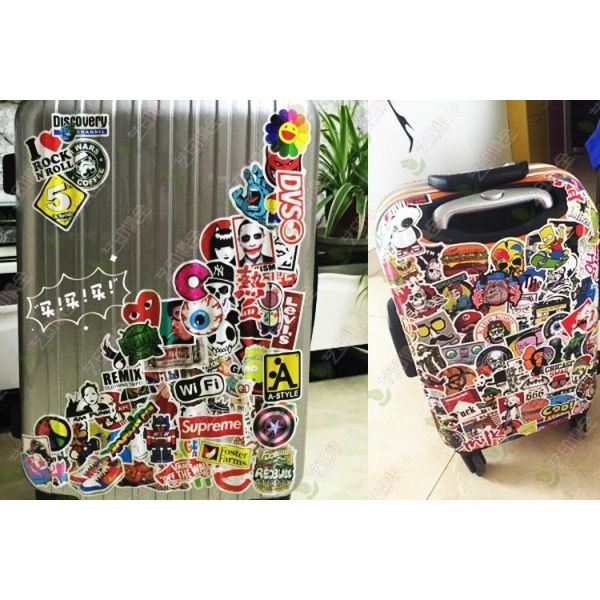 Classic Fashion Style Graffiti Cool Stickers Non Toxic For Moto Car / Suitcase
