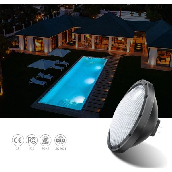 GX16D Base White Color AC/DC 12V 21W Aluminum PAR56 LED Underwater Spot Light