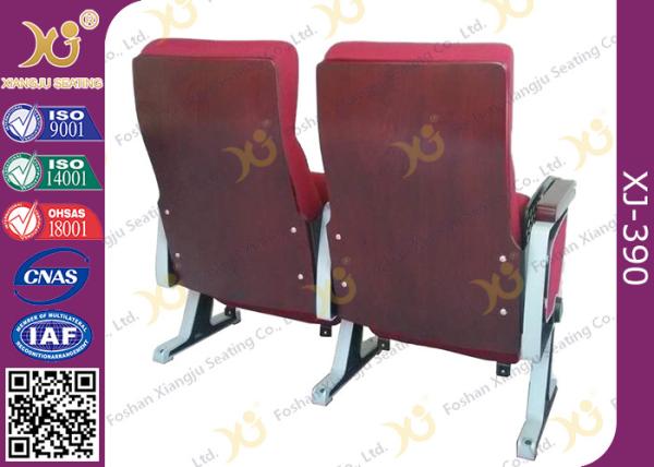 Aluminum Alloy Floor Length End Panel Design Auditorium Chairs With ABS Table