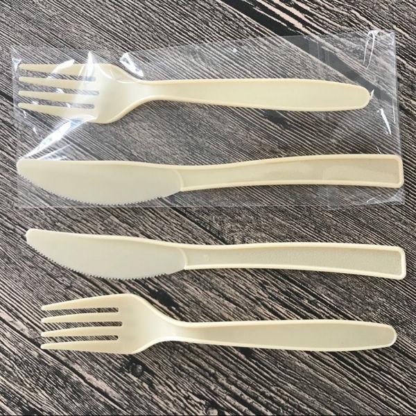 Restaurantes plásticos descartáveis do tamanho de Customzied da faca da forquilha da colher da colher do chá