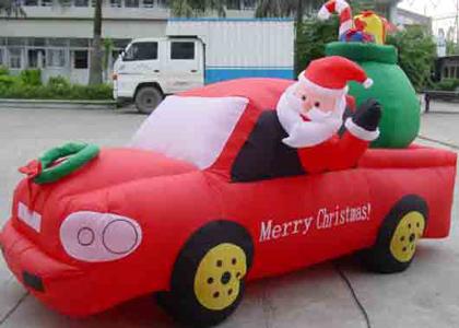Inflatable christmas / halloween / inflatable festival decoration / inflatable santa & car