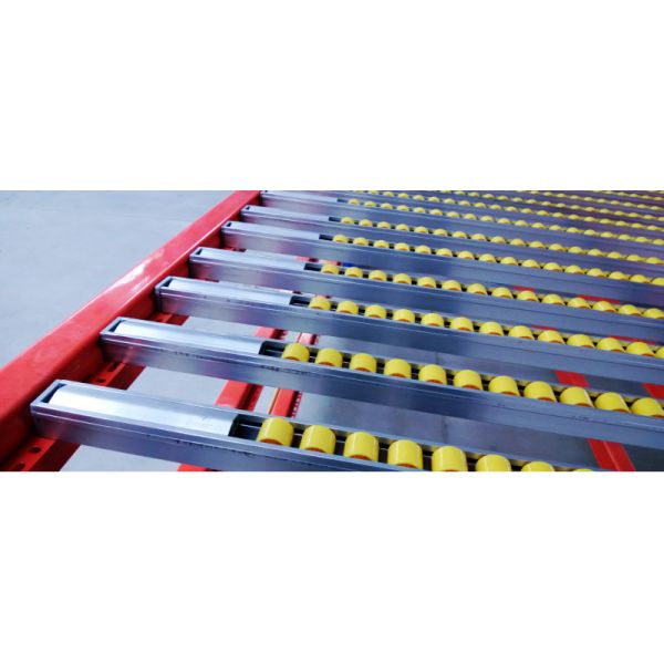A24: Carton Flow Racking  Gravity Roller Racking roller conveyor racks With Aluminum Alloy Roller