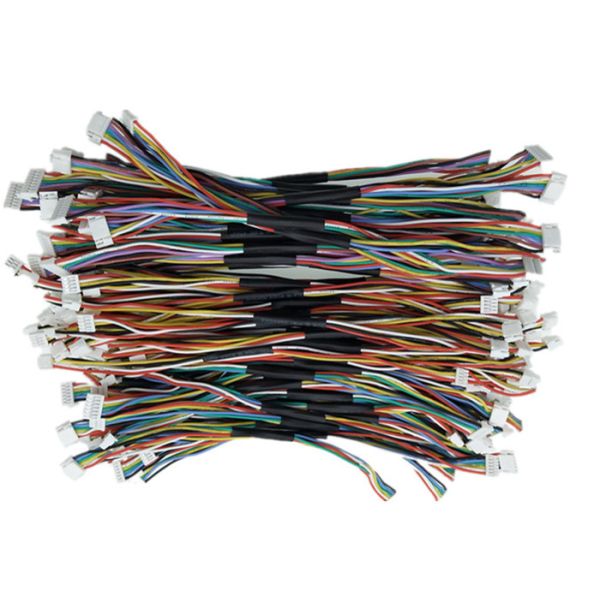 3239 Silicone Rubber High Voltage Cable 50kv Wiring Harness With 1.25mm 6 Pin JST-GH To GHR-06V