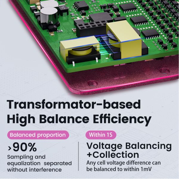 13S-24S LTO Li-Ion 18650 Battery 1A Active Balancing BMS JNFN BMS