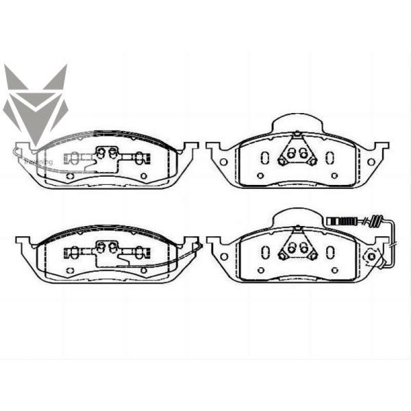 Auto Brake Pads MERCEDES BENZ M-Class W163 1634201220 Car Brakes Accessories