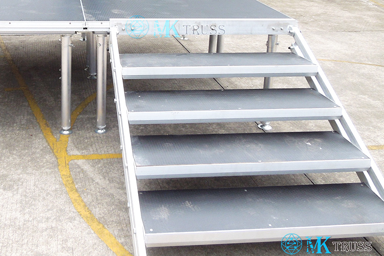 1200*2400мм Противоскользящая алюминиевая рама Мобильная сценическая платформа для развлечений на открытом воздухе