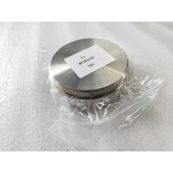 99.6% Purity GR1 GR2 Round Titanium Sputtering Target Hardware