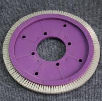 Pièces de la machine à stenter Tuyang Finition machine pièces de rechange brosse roue pourpre corps en plastique blanc poil de nylon