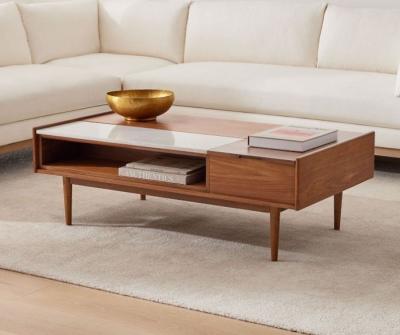 une table basse rectangulaire moderne pour le salon