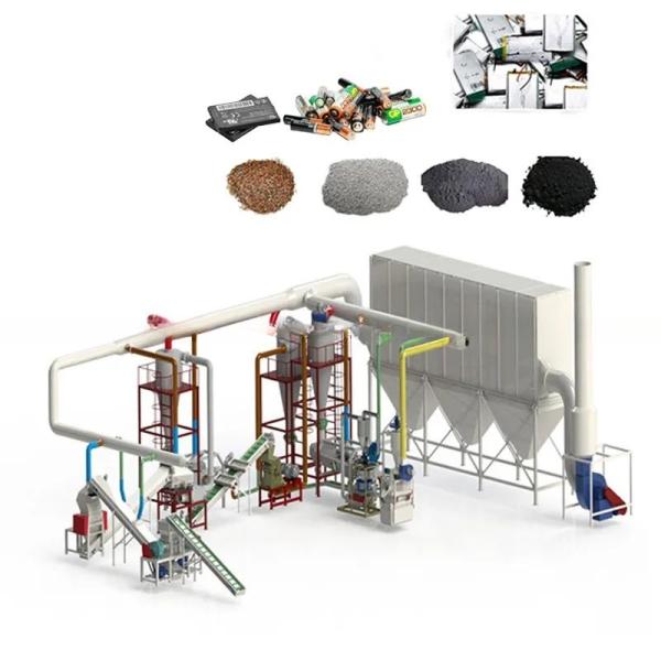 Equipamento de reciclagem de flocos de cátodo de bateria UT-500 para desmantelar baterias de lítio