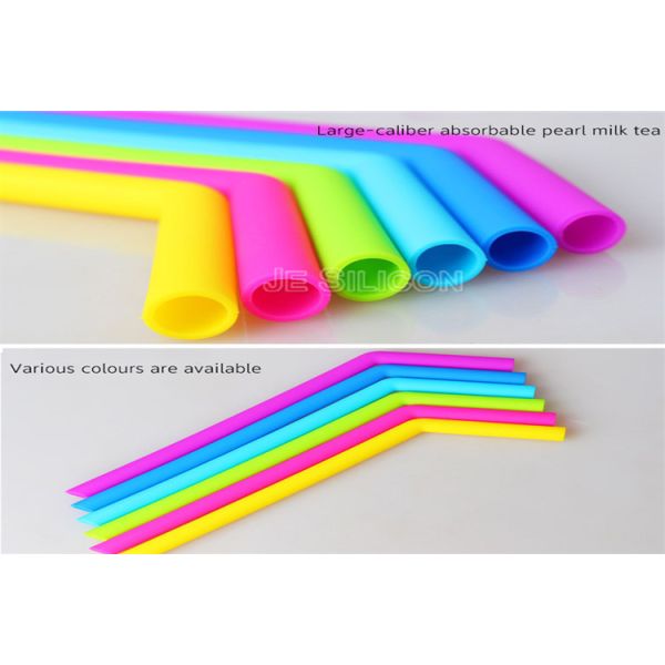 Collapsible Customized Silicone Bendy Straw Reusable Food Safety With Case