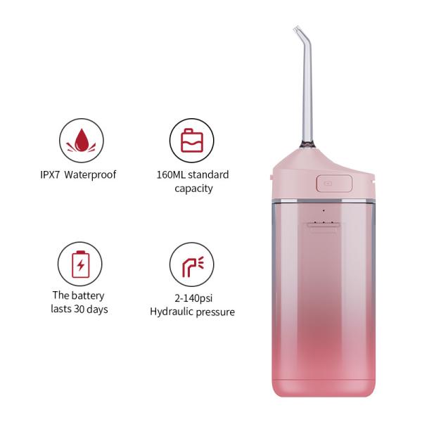 1250mAh Electric Portable Water Flosser Oral Irrigator With 3 Modes