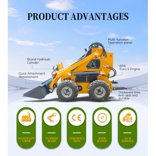 420 rueda de deslizamiento de dirección cargador con 4 en 1 cubo requerimiento del cliente y asequible
