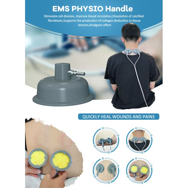 4 en 1 EMS máquina de onda de choque 448K máquina de terapia de vacío para dar forma al cuerpo