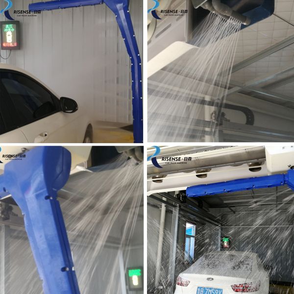 RISENSE Full Automatic 360 Touchless Robotic Car Wash Hot Dip Galvanizing Steel 3 Phase, AC 380v/50hz/60hz 1000-1500W ISO9001/CE