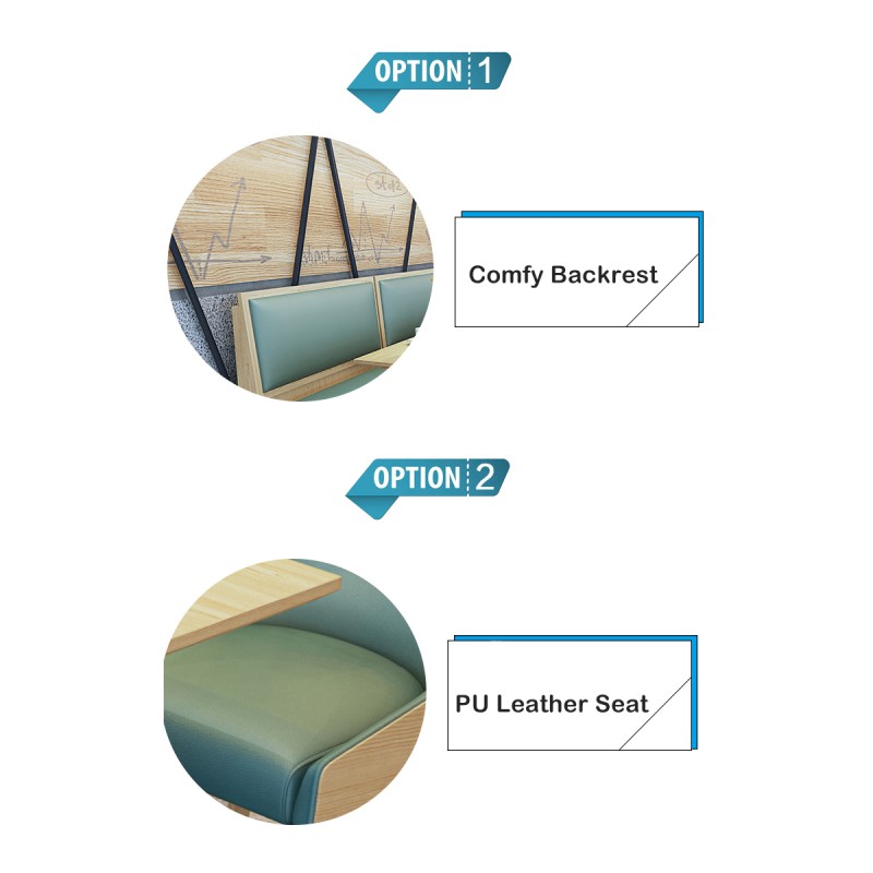 Nordic Dining Chairs Restaurant Furniture Reception Negotiation Coffee Leisure Table and Chair Set