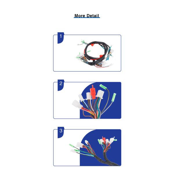 Sample Days 3-5 Work Days Rongfafs Motorcycle Auto Wire Harness for BAJAJ BM-150