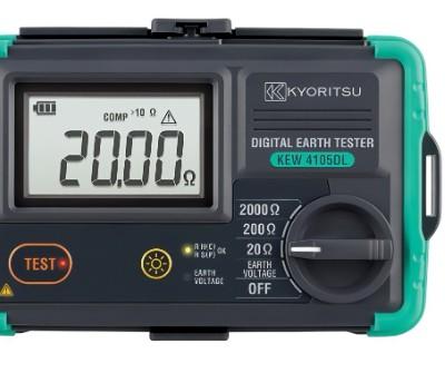 Testeur de terre Kyoritsu 4105DL, modèle de jeu de bobines de câbles