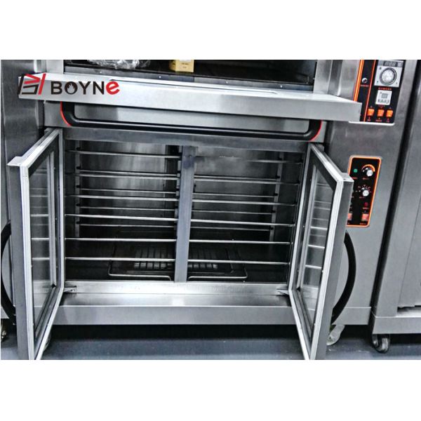 Horno de gas combinado fermentación de Oven With Proofer Baking And del gas de dos bandejas de la cubierta cuatro