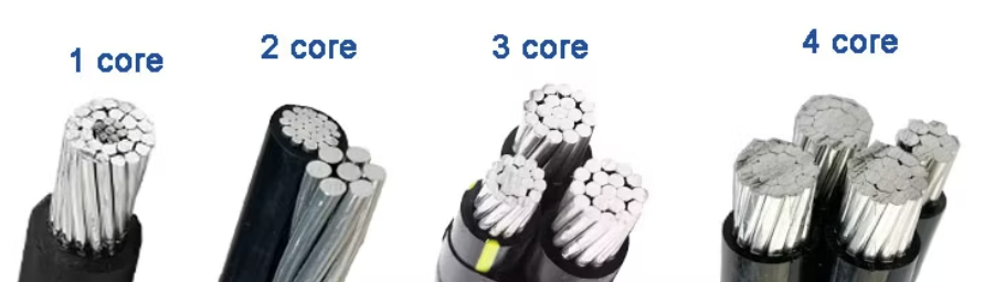0.6~1kV Low Voltage XPLE Insulated Aerial Bundled Cables 3x25MM2 IEC 60502