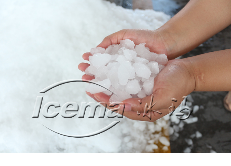 ICEMA Углеродистая сталь Лед бритый раздавленный свежий хранение для продуктовых магазинов