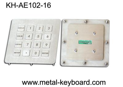 Teclado industrial à prova de intempéries do metal em 4 x 4 chaves da matriz 16 com material de aço inoxidável