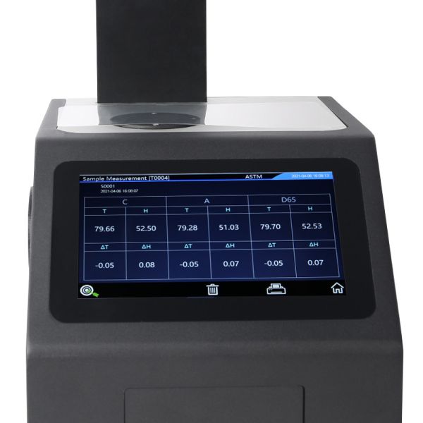 Horizontal ASTM D1003 Transmittance Glass Haze Meter Silk YH1100