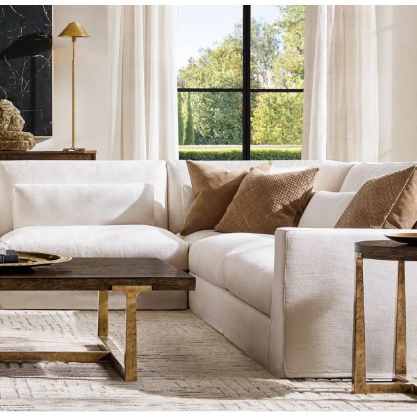 Assembly Required Modern Coffee Table 1000x1000x450mm With Stainless Steel And Wood Top