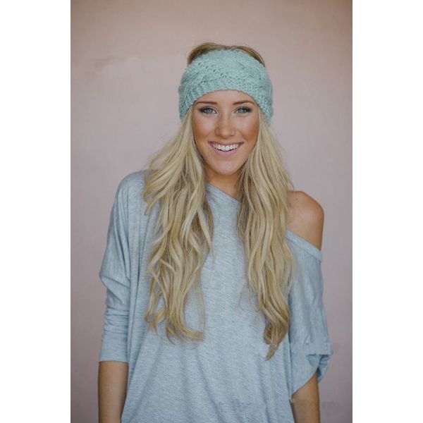 Women's Girl's Crochet Headband Knit hairband Flower Winter Ear Warmer Headwrap