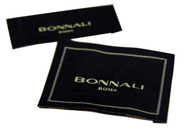 luxury high class Satin / Cotton Clothing Woven Labels With Customized Logo / Color / Shape