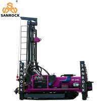 Equipamento para poços de águas profundas Furo Hidráulico Completo 300m Rastejador Equipamento de Perfuração para Poço de Água