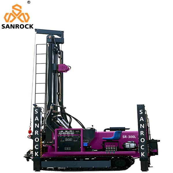 Equipamento para poços de águas profundas Furo Hidráulico Completo 300m Rastejador Equipamento de Perfuração para Poço de Água