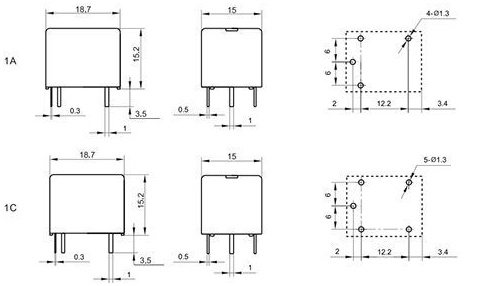 Реле силы Dc 5v Mirote электромагнитное мини, реле Pcb SPDT 5 реле 12v 40a терминального автомобильного автомобильное