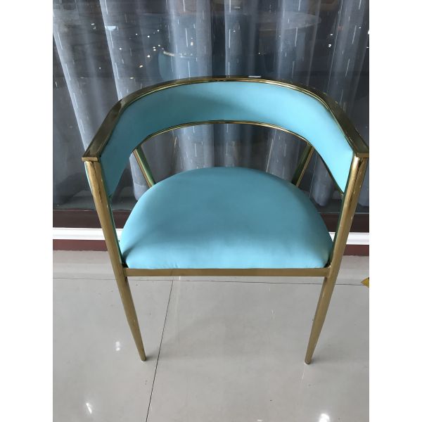 Modern Furniture 54cm 73cm Armrest Fake Leather Dining Chairs