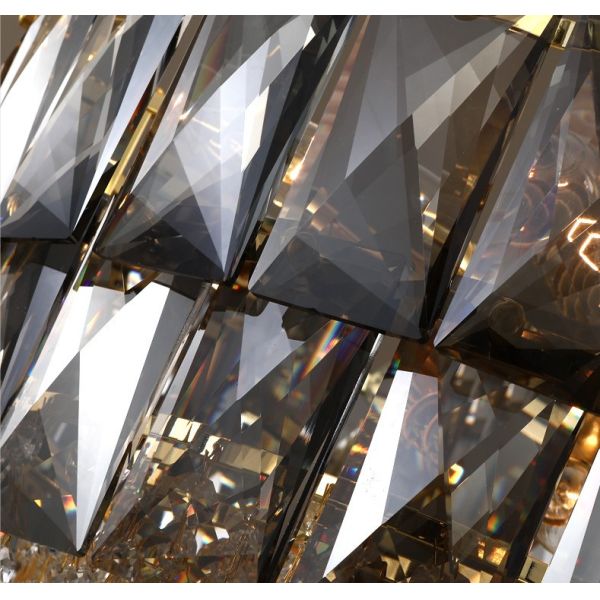 Посветите яркой курят K9, который люстре закоптелого кварца хрустальной люстры Tricolor