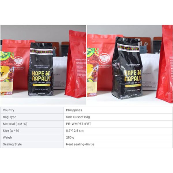 Colorful Tea Packaging Pouches , Food Grade Coffee Bean Pouches
