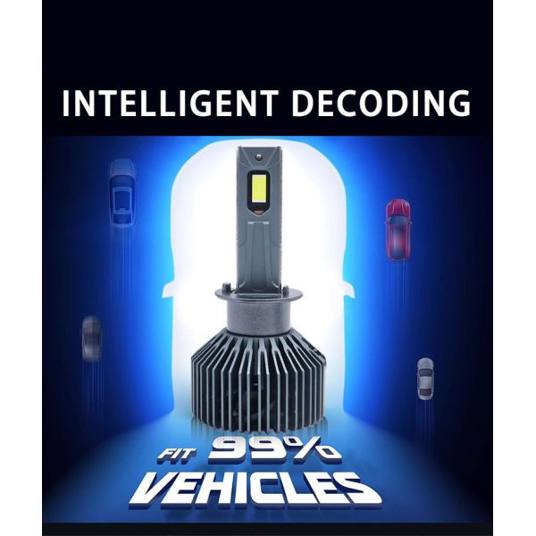 New 160W 6500K Universal H1 Car LED Headlight Bulb with 11000LM