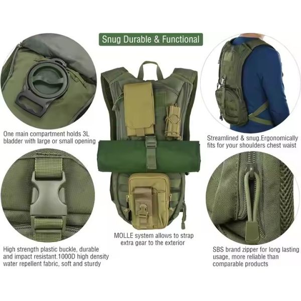 3L Tactical Molle рюкзак для езды на велосипеде ходьбы бег горнолыжный рюкзак для хранения воды