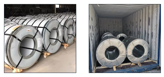 G550 AZ50 Гальвалюмная стальная катушка Срезные полоски с противопальцевой поверхностью