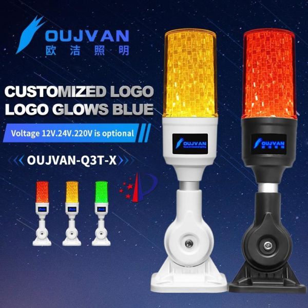 Lámpara de torre de señal de máquina CNC, indicador de 3 colores, luz de torre de alarma de advertencia
